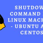 Linux Shutdown command