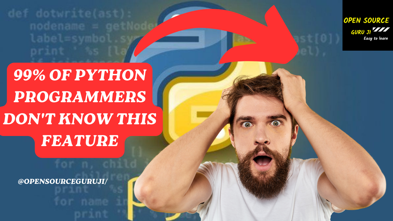Python - Prog 99percentage python programmer dont know this